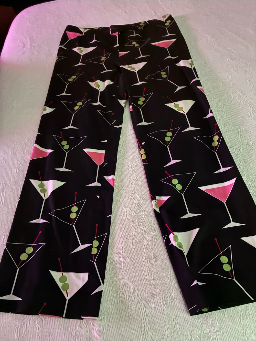 Festive & Fun!🍸 Martini print Pants PRICE REDUCTION!!!